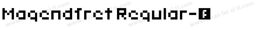 Magendfret Regular字体转换
